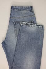 Rbtdenim Men’s Distressed Light Blue Straight Fit Jeans - Image 7