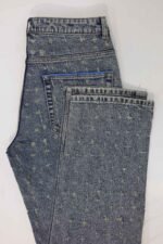 Rbtdenim Men’s Vintage Blue Patterned Distressed Jeans - Image 8
