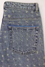 Rbtdenim Men’s Vintage Blue Patterned Distressed Jeans - Image 3