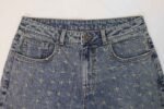 Rbtdenim Men’s Vintage Blue Patterned Distressed Jeans - Image 4