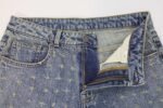 Rbtdenim Men’s Vintage Blue Patterned Distressed Jeans - Image 6