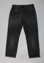 Rbtdenim Men’s Charcoal Black Distressed Straight Fit Jeans - Image 2