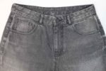 Rbtdenim Men’s Charcoal Black Distressed Straight Fit Jeans - Image 3