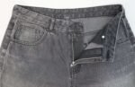 Rbtdenim Men’s Charcoal Black Distressed Straight Fit Jeans - Image 4