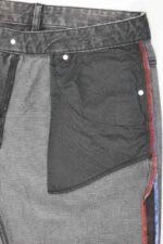 Rbtdenim Men’s Charcoal Black Distressed Straight Fit Jeans - Image 5