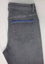 Rbtdenim Men’s Black Flared Distressed Jeans – Retro Washed Denim Style - Image 8